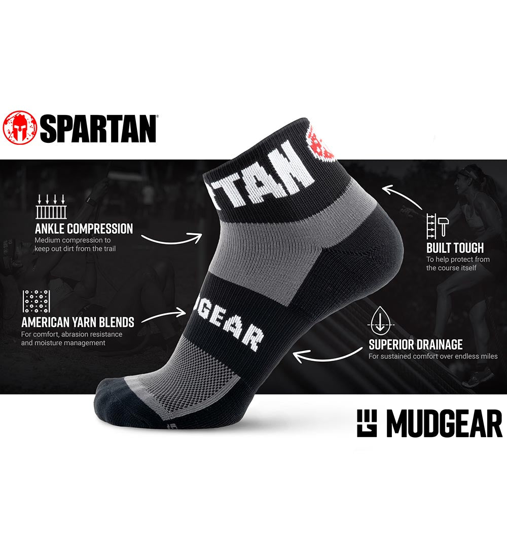 SPARTAN MudGear 1/4 Crew Sock