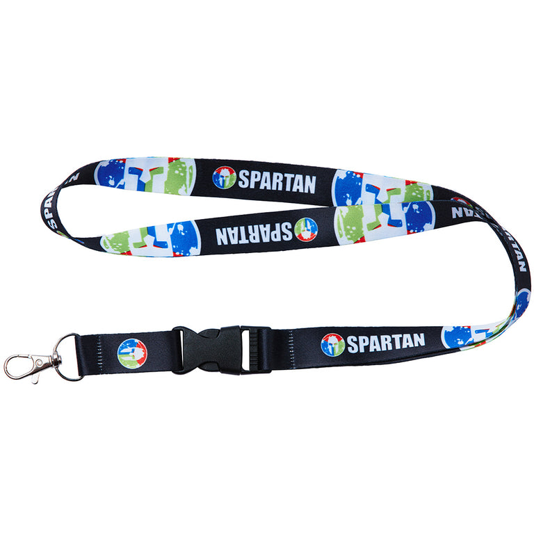 Spartan Race Shop SPARTAN Trifecta Lanyard Black/Multi