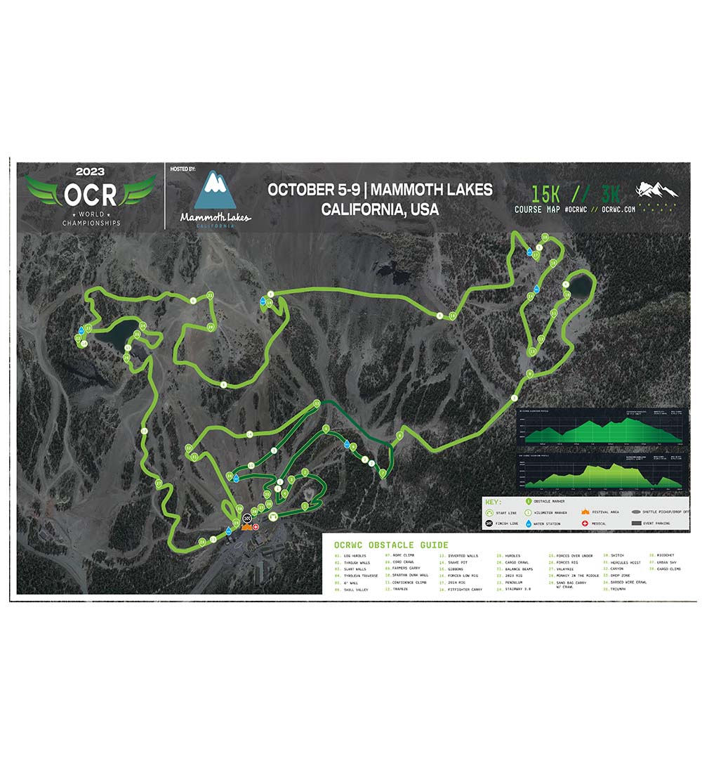 OCRWC 2023 15k & 3K Course Map