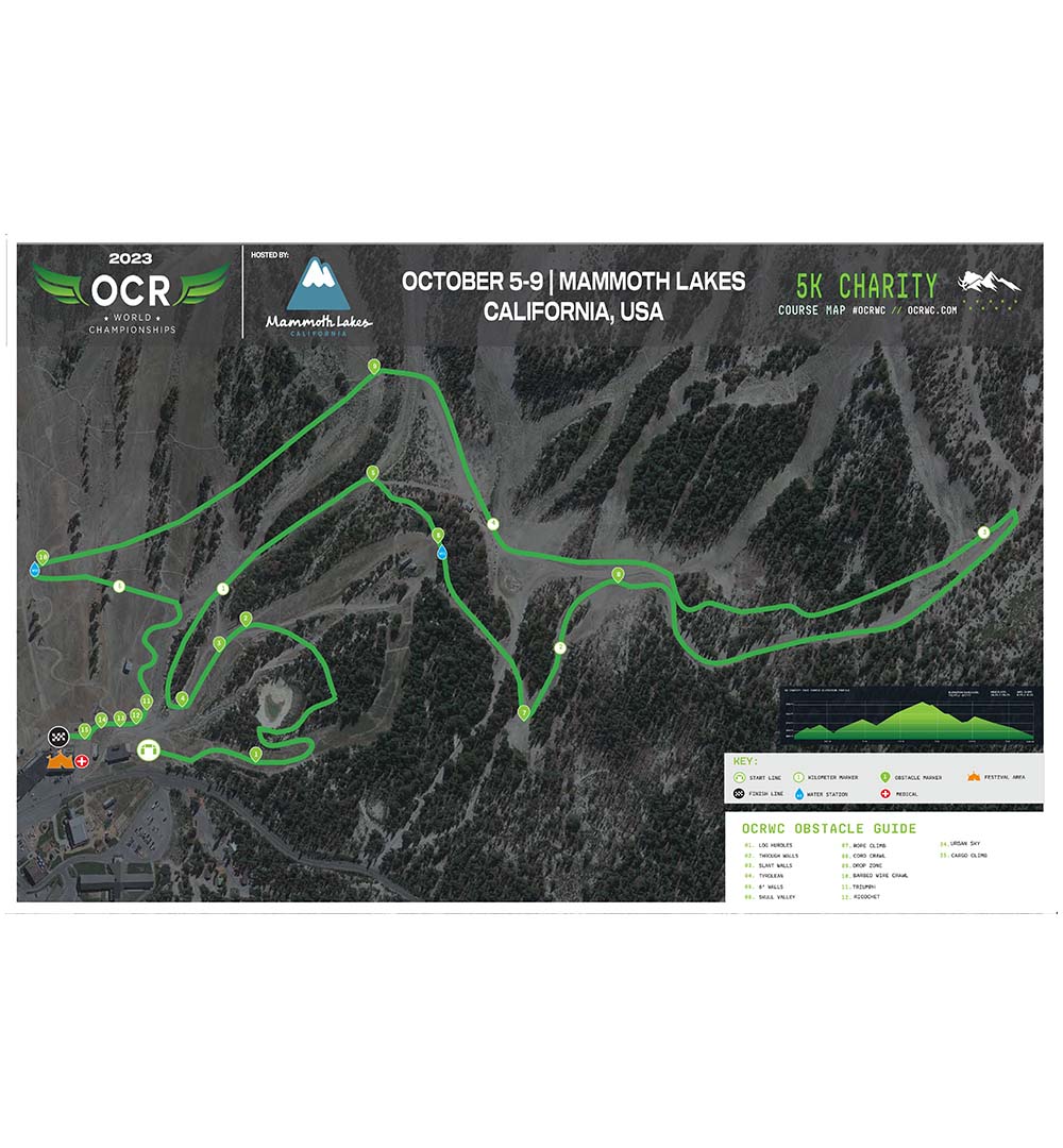OCRWC 2023 5k Charity Course Map