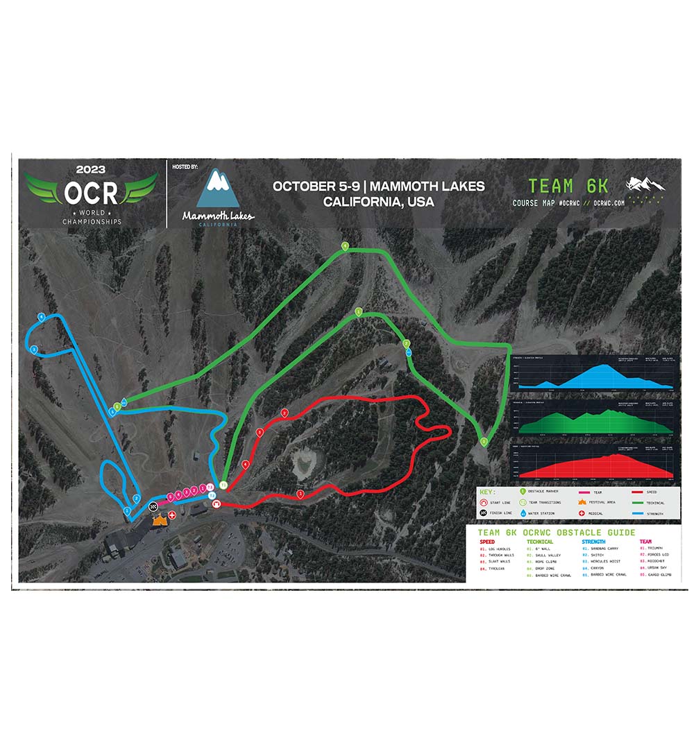 OCRWC 2023 Team 6k Course Map