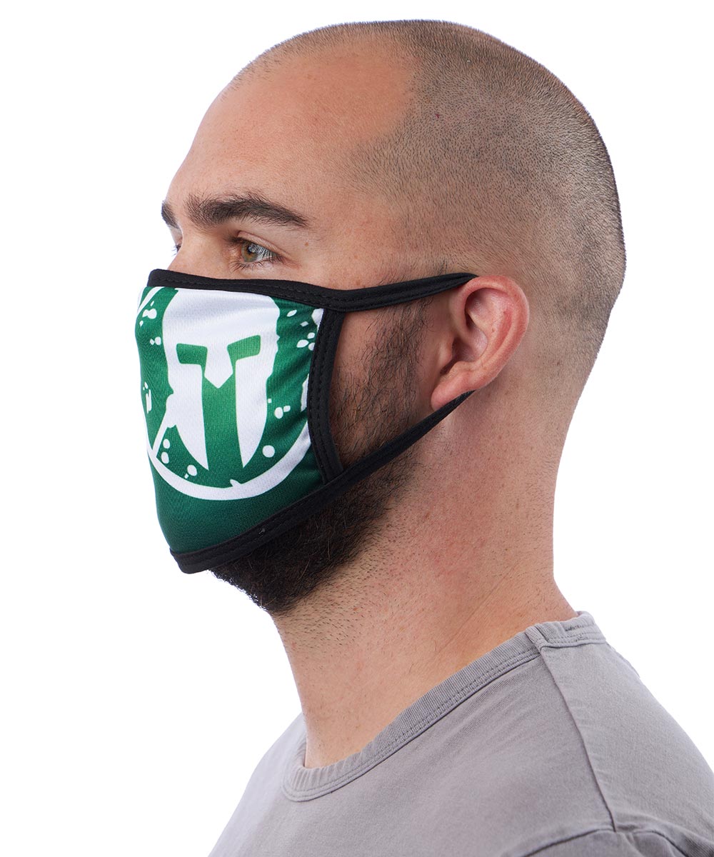 Spartan Race Shop SPARTAN Face Mask Green Side Helmet