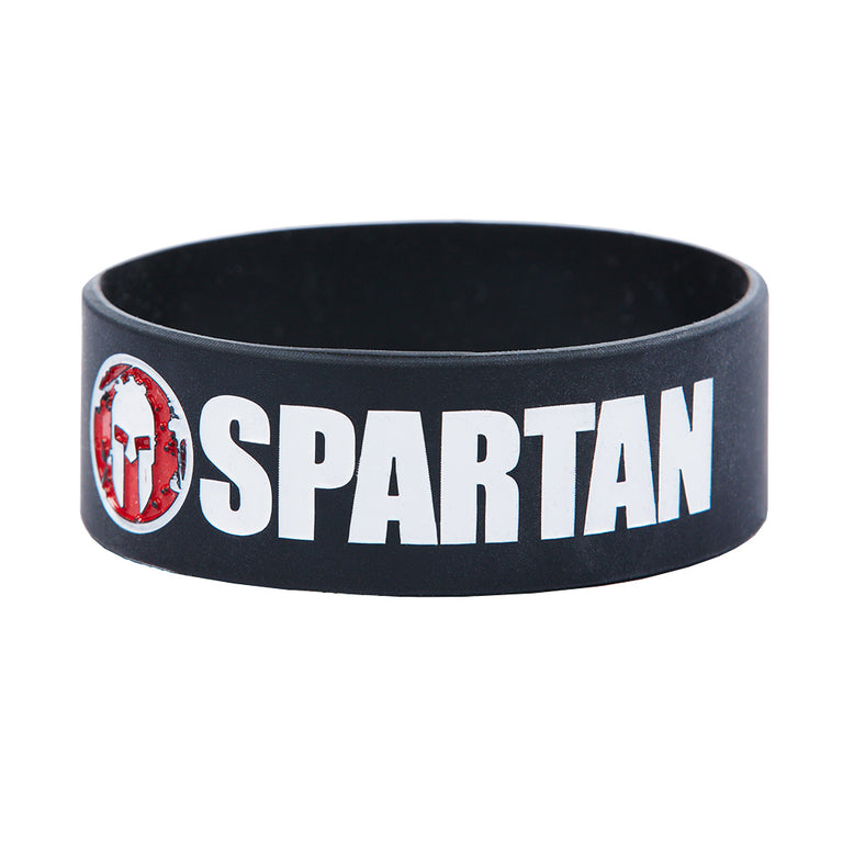 Spartan Black Classic Silicon Bracelet